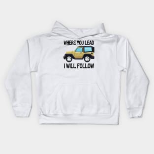 Where You Lead I Will Follow II - Car - Outdoors - White - Gilmore Kids Hoodie